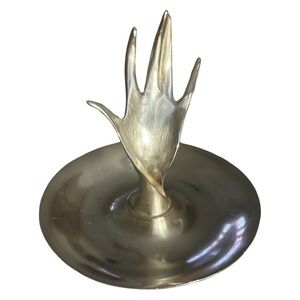 Tiffany & Co. Sterling Silver Modernist
Hand Ring Holder Dish, 1950's